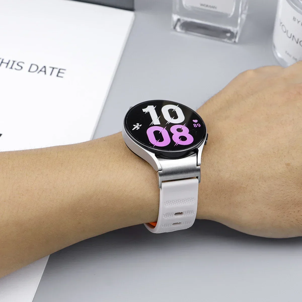 サムスンギャラクシーウォッチ用シリコンストラップ,クラシックウォッチ用アクセサリー,ギャラクシーウォッチ用,プレミアムなし,ソフトスポーツバンド6, 5, 4, 40mm, 44mm,5pro,45mm, 47mm 43mm