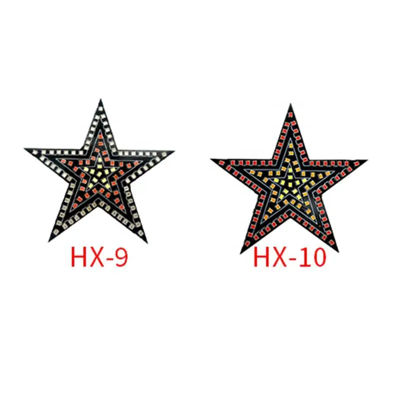 New Lemombo Hot Seller Car LED Decorative Window Neon Five-pointed Star Aluminum Interior Modification Luminous USB Socket Light