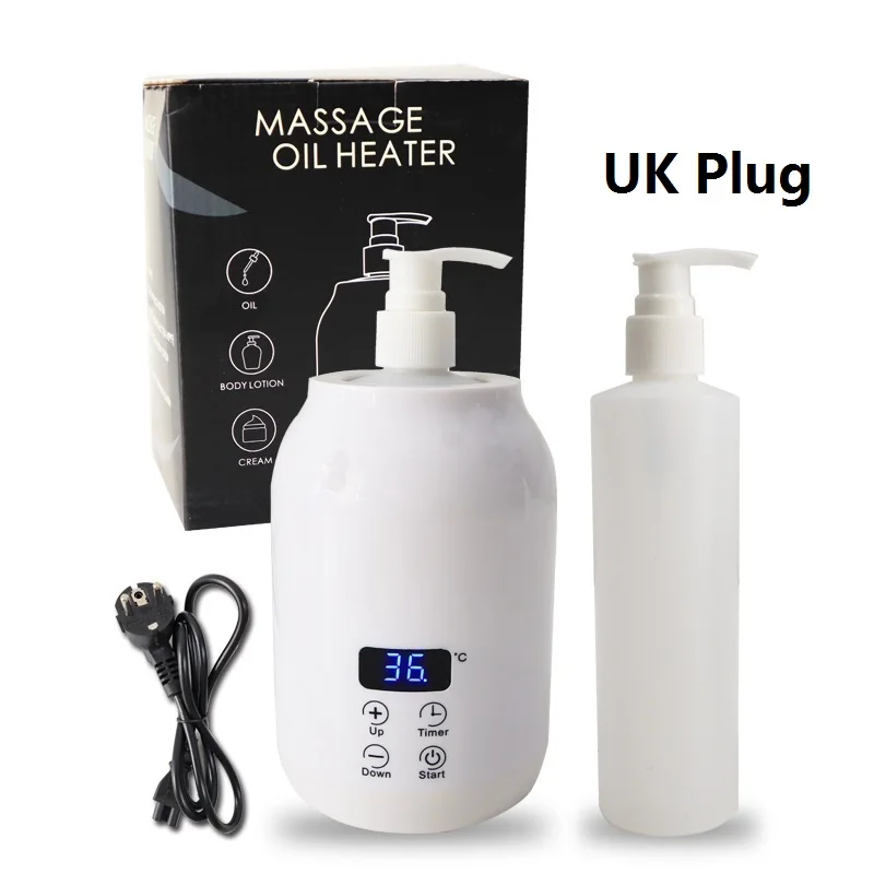 Electric Massage Oil Warmer 250ML Digital Heating with LED Display for Lotion Cream Wax Professional Salon Spa Home Use
