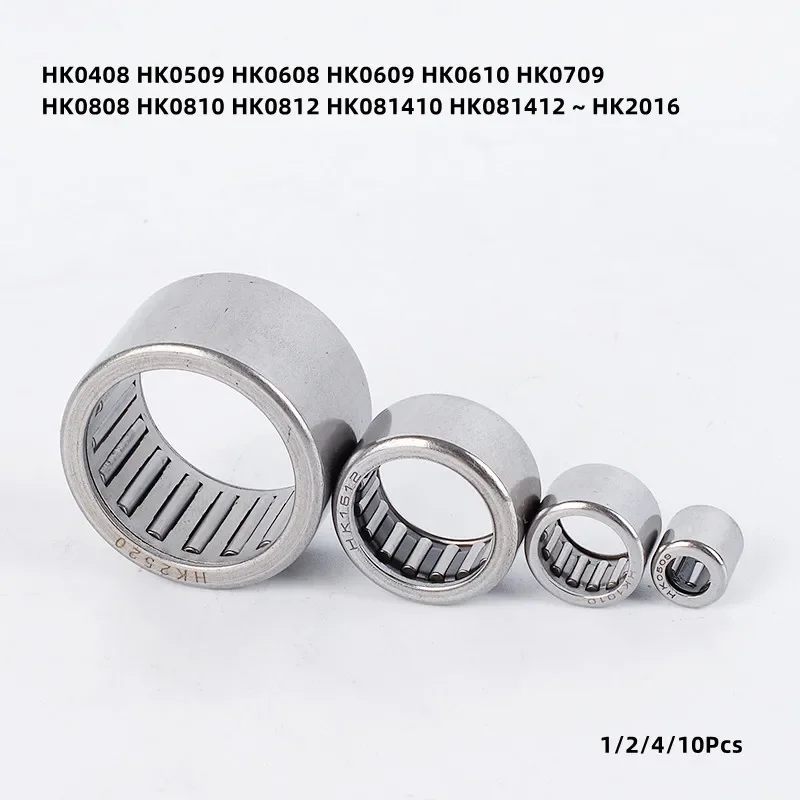 

1/2/4/10Pcs Needle Roller Bearing Stamped Shell HK0408 HK0509 HK0608 HK0609 HK0610 HK0709 HK0808 HK0810 HK0812 HK081410 ~ HK2016
