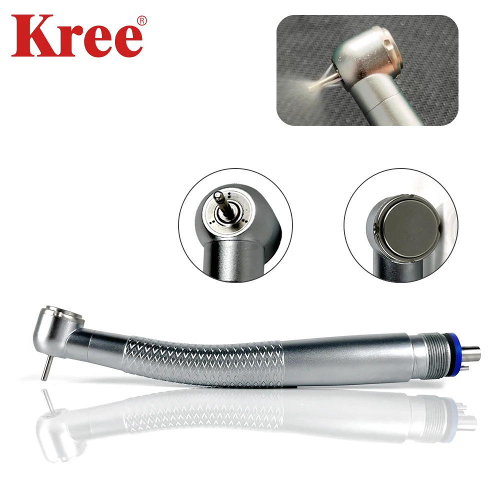 Dental Triple Water Spray High Speed Handpiece Standard Head Air Turbine E-Generator Ceramic Bearing  4 Hole Dentist Tips