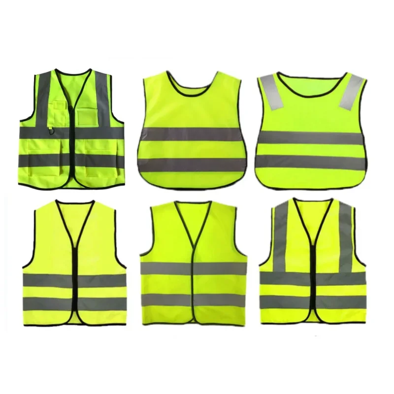 

Reflective Vest Sleeveless Tops Traffic Running Safety Reflector with Reflective Stripe Fluorescent Multiple Colors