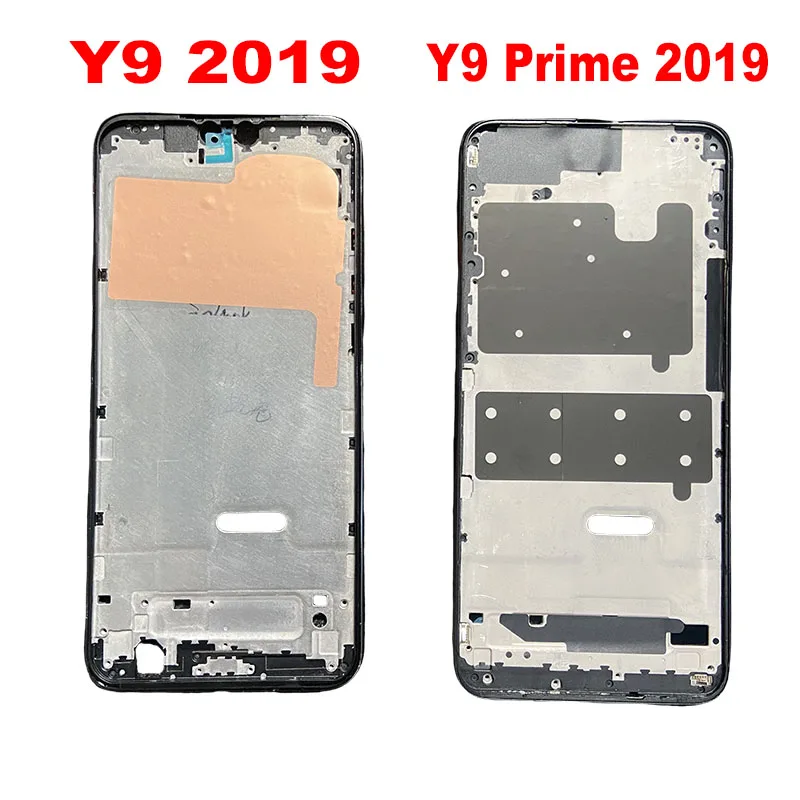 Carcasa para Huawei Y9 Prime 2019, Marco medio, bisel frontal, carcasa trasera, placa media, colocación roja