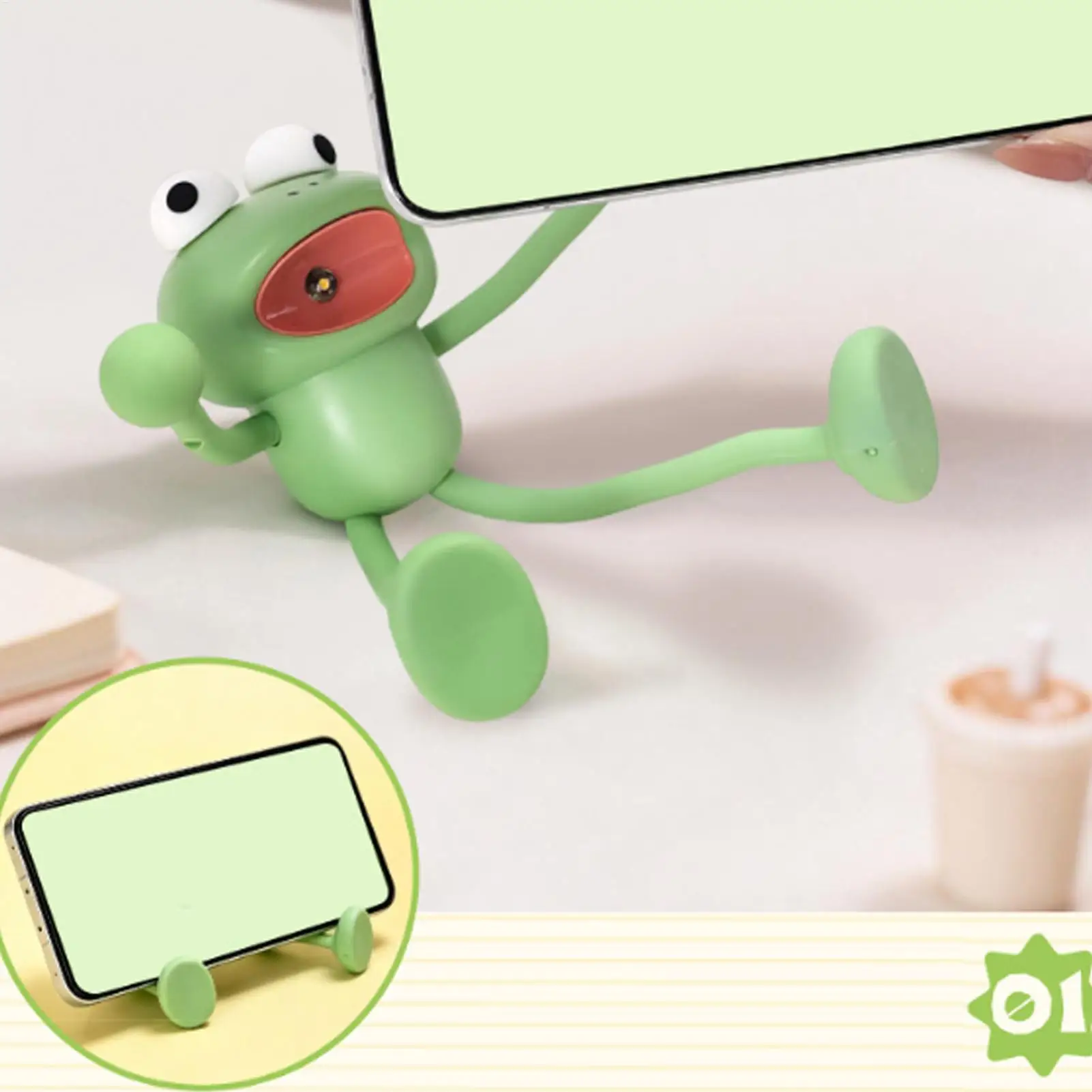 Night Light for Kids Mini Frog Changeable Shape Nightlight Cute Nightstand Light for Girls Women Apartment Dorm Nursery Bedroom