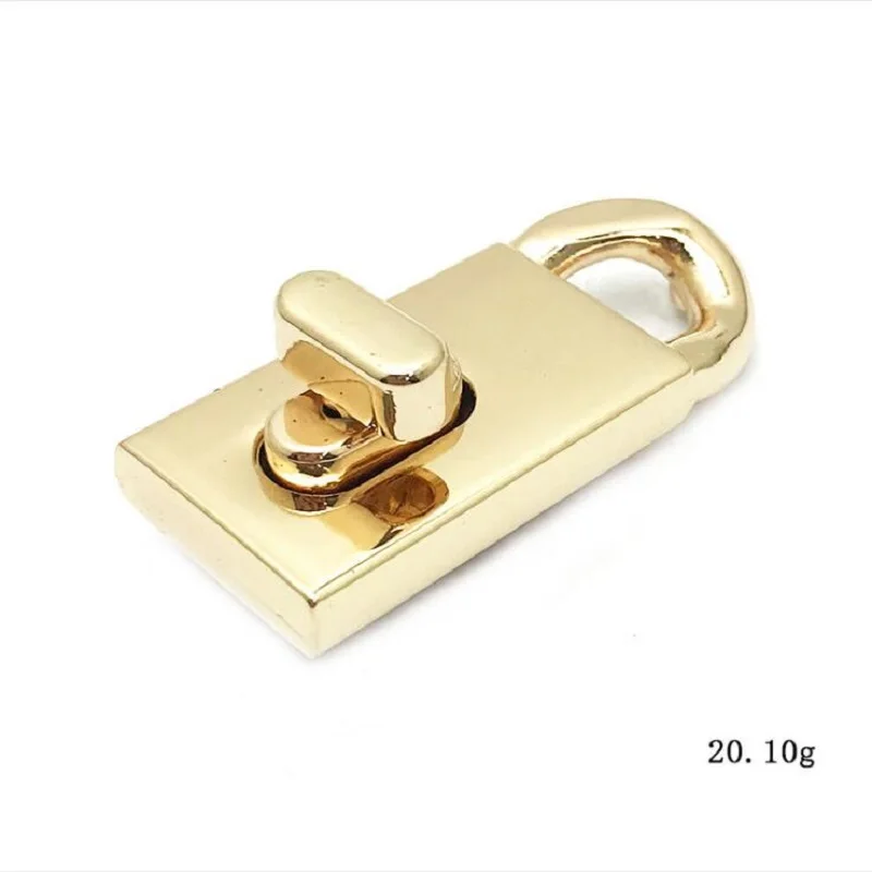 10pcs/50pcs New Luggage Handbag Hardware Accessories Handbag Zinc Alloy Decorative Rotary Lock