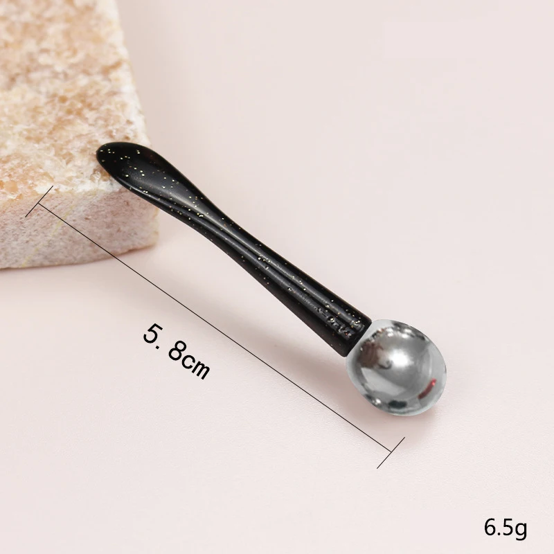 Mini bola de masaje cosmética, espátula en barra, maquillaje de Metal plateado, crema para ojos, cuchara, rodillo, cuchara cosmética