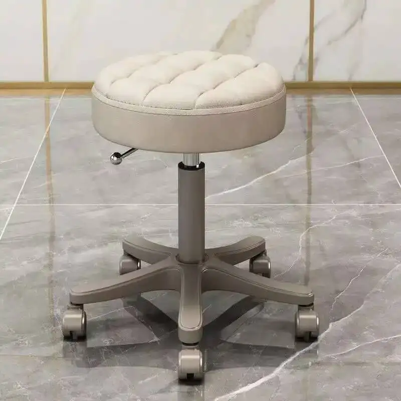 

Rotating Aesthetic Portable Barber Chair Chairs Professional Beauty Salon Styling Wheels Mocho Cadeira Barber Equipment MQ50BC