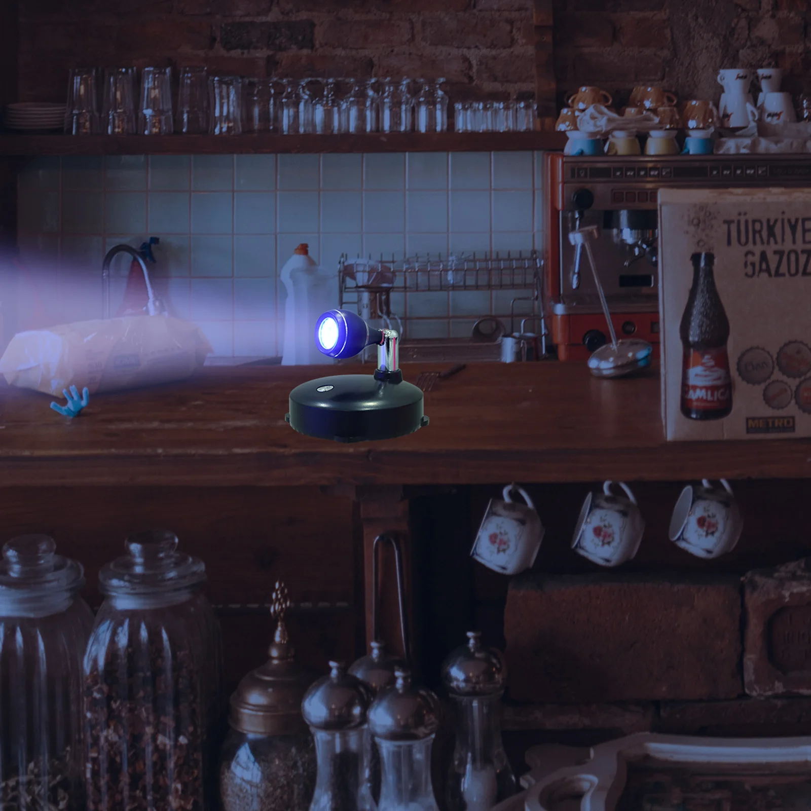 

1 Set Smart Remote Controlled Led Spotlight Lamp Wiring Free For Gallery Restaurant Bar Display Cabinet Atmosphere Lighting