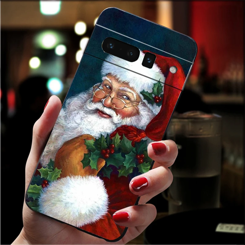 

Christmas Santa Claus Phone Case For Google Pixel 10 9 Pro XL 9A 8 7 6 Pro Pixel 8A 7A 6A Pixel 8 7 6 5