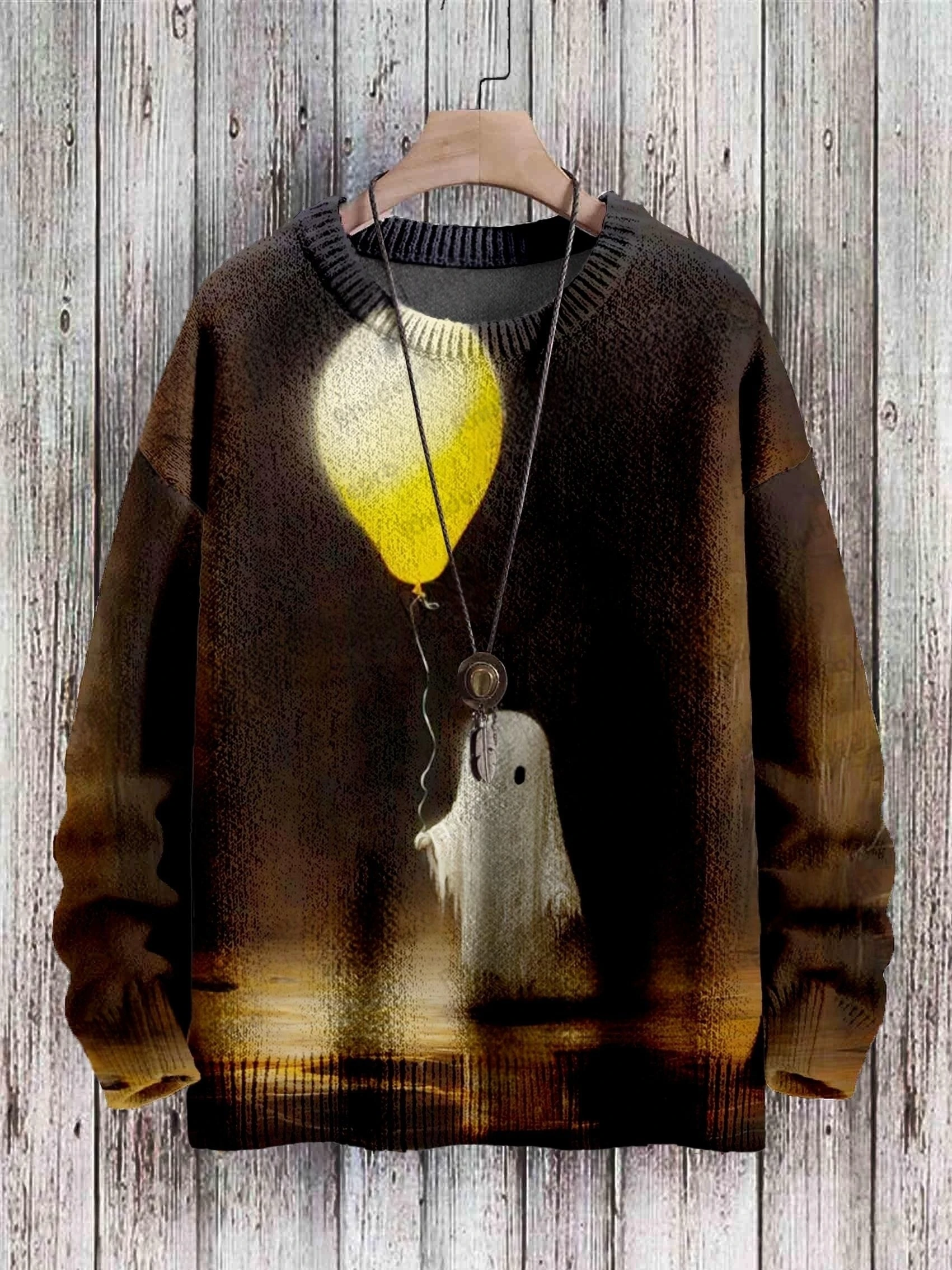 PLstar Cosmos Vintage Cute Cat Art Pattern 3D Printed Men's Knitted Pullover Winter Unisex Casual Knit Pullover Sweater