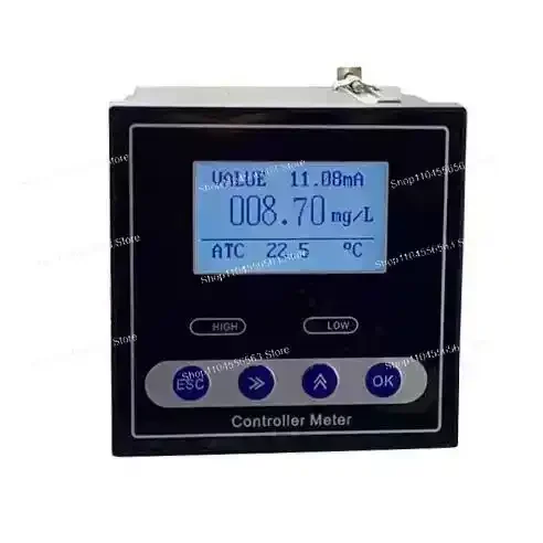 Industrial Dissolved Oxygen Controller Meter Monitor real time DO tester 4-20mA Relays water treatment aquarium etc.