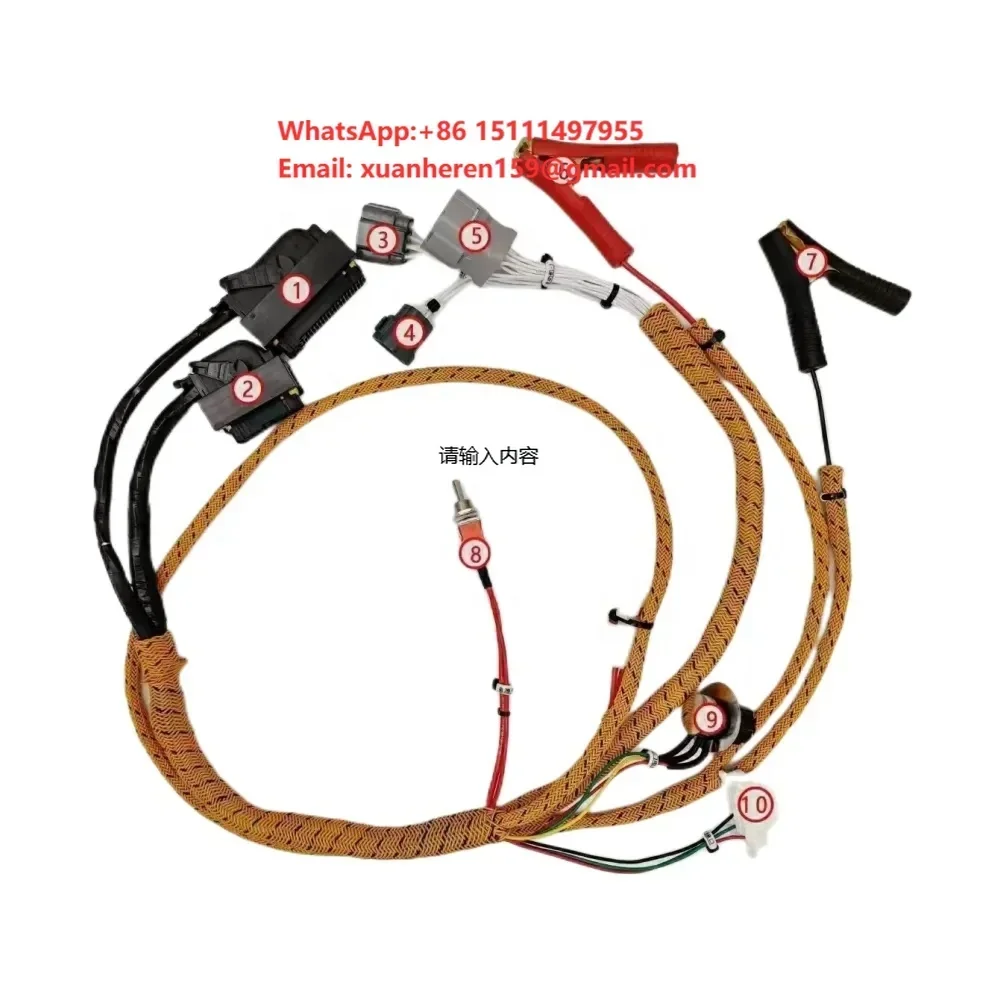 For Excavator Parts Hitachi 4HK1/6HK1 Excavator Engine Start test Harness.