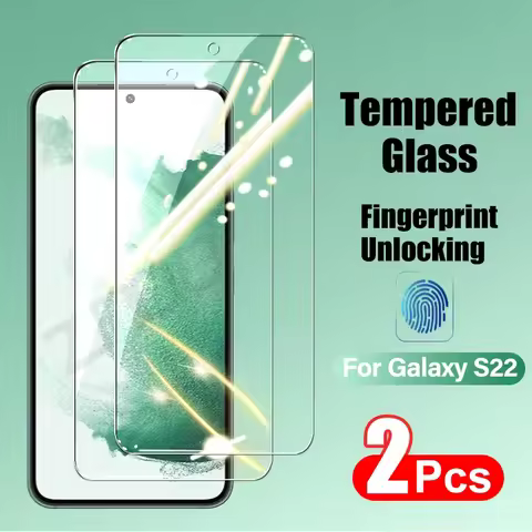 2PCS Tempered Glass for Samsung Galaxy S24 S22 S23 Plus S21 Ultra Screen Protector Fingerprint Unlocking Galaxy S21 S20 FE Glass