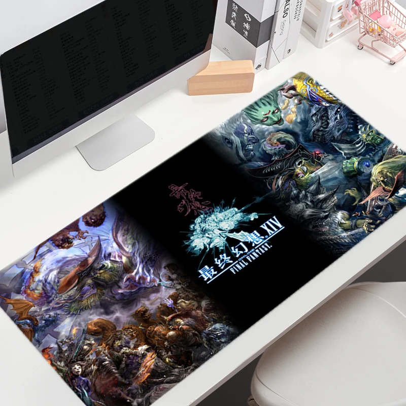 Large Mouse Pad Gamer Final Fantasy XIV Gaming Mousepad Company Keyboard Mouse Mats Carpet Computer Anti-Slip Table Desk Mat