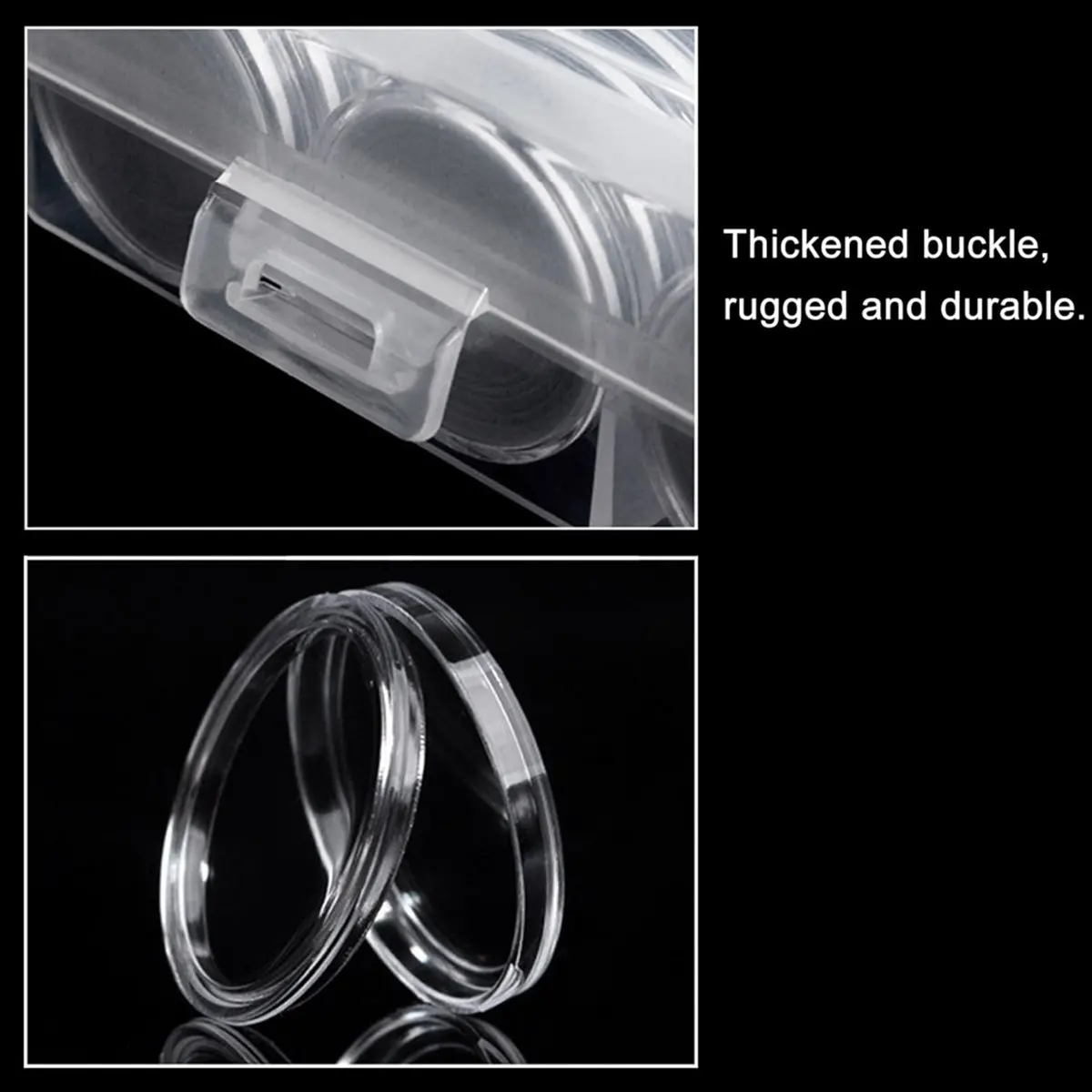 

A013 240 Pieces 30mm Coin Capsules Coin Holders for Collectors, with Foam Gasket 5 Sizes (17/20/25/27/30mm) Coin Case