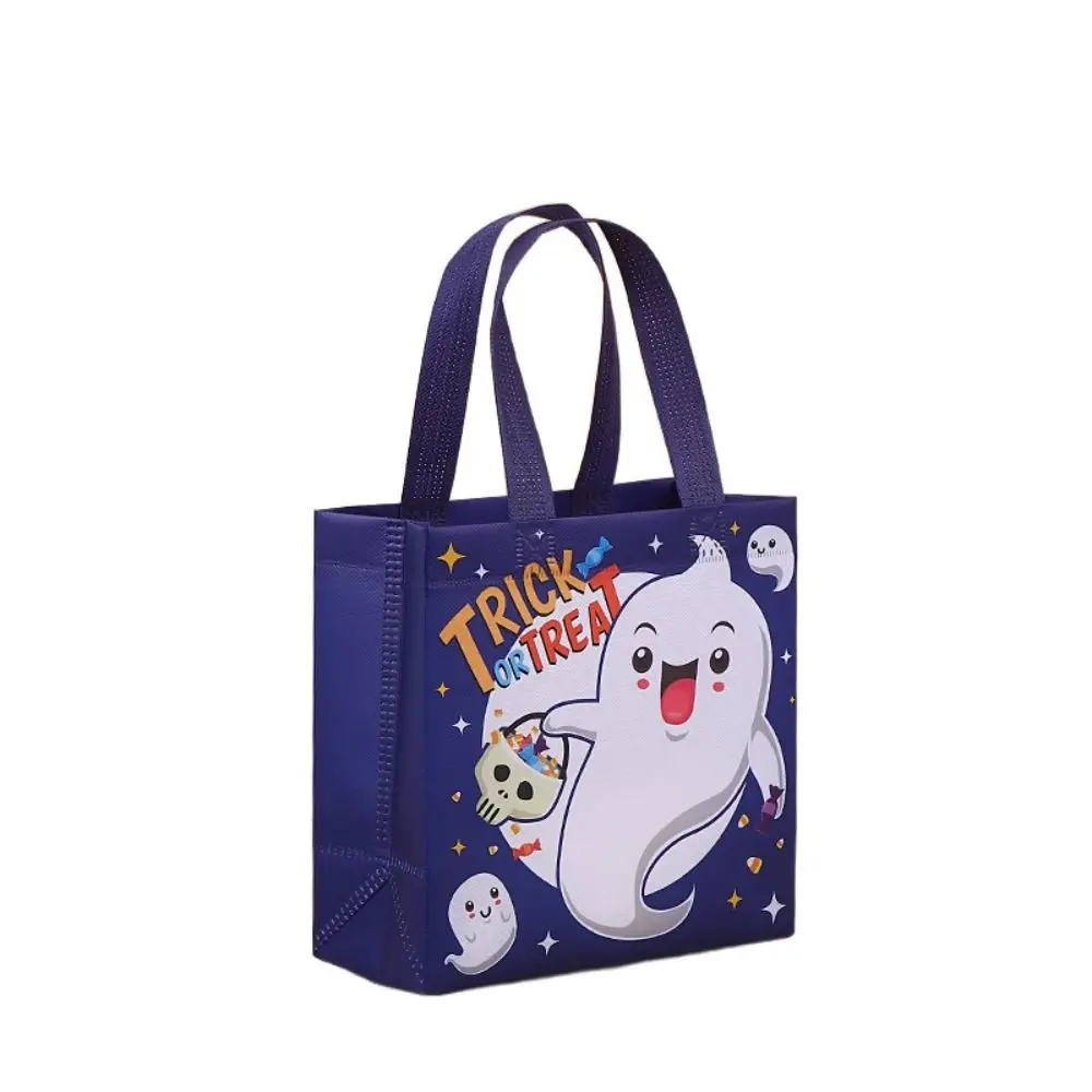 

Нетканая сумка с милым призраком на Хэллоуин, сумка для трюков или ласощья, подарочная сумка на Хэллоуин, большая вместительная сумка с принтом тыквы, фестиваль