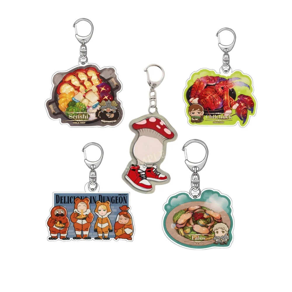 Anime Fans Gifts HD Character Marcille Donato Delicious in Dungeon  Accessories Laios Touden Senshi Chilchuck Acrylic Keychains