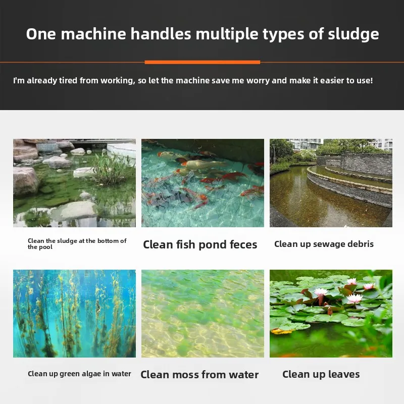 منظف حمام السباحة الأوتوماتيكي للبرك الصغيرة والمتوسطة، مكنسة كهربائية تحت الماء لإزالة نفايات الطين والأوساخ