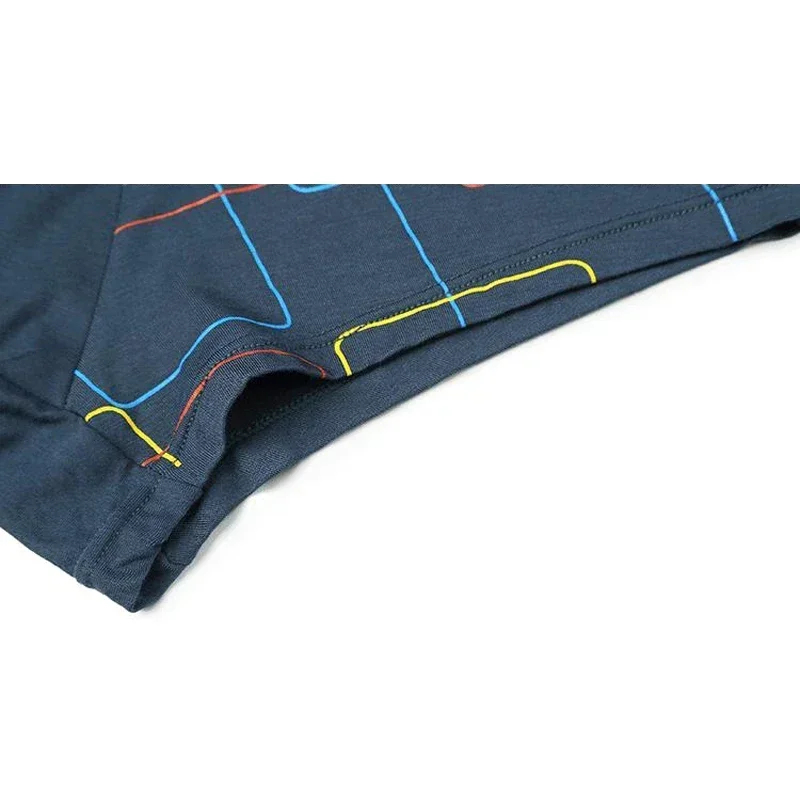 Calções boxer dos homens modal roupa interior sexy listrado boxers respirável fibra de bambu calcinha masculina underwears L-7XL