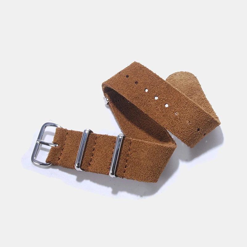 Leather  Watch Strap 20 mm 22mm Soft Suede Watchband Vintage Watch Belt Wrist Strap Watch