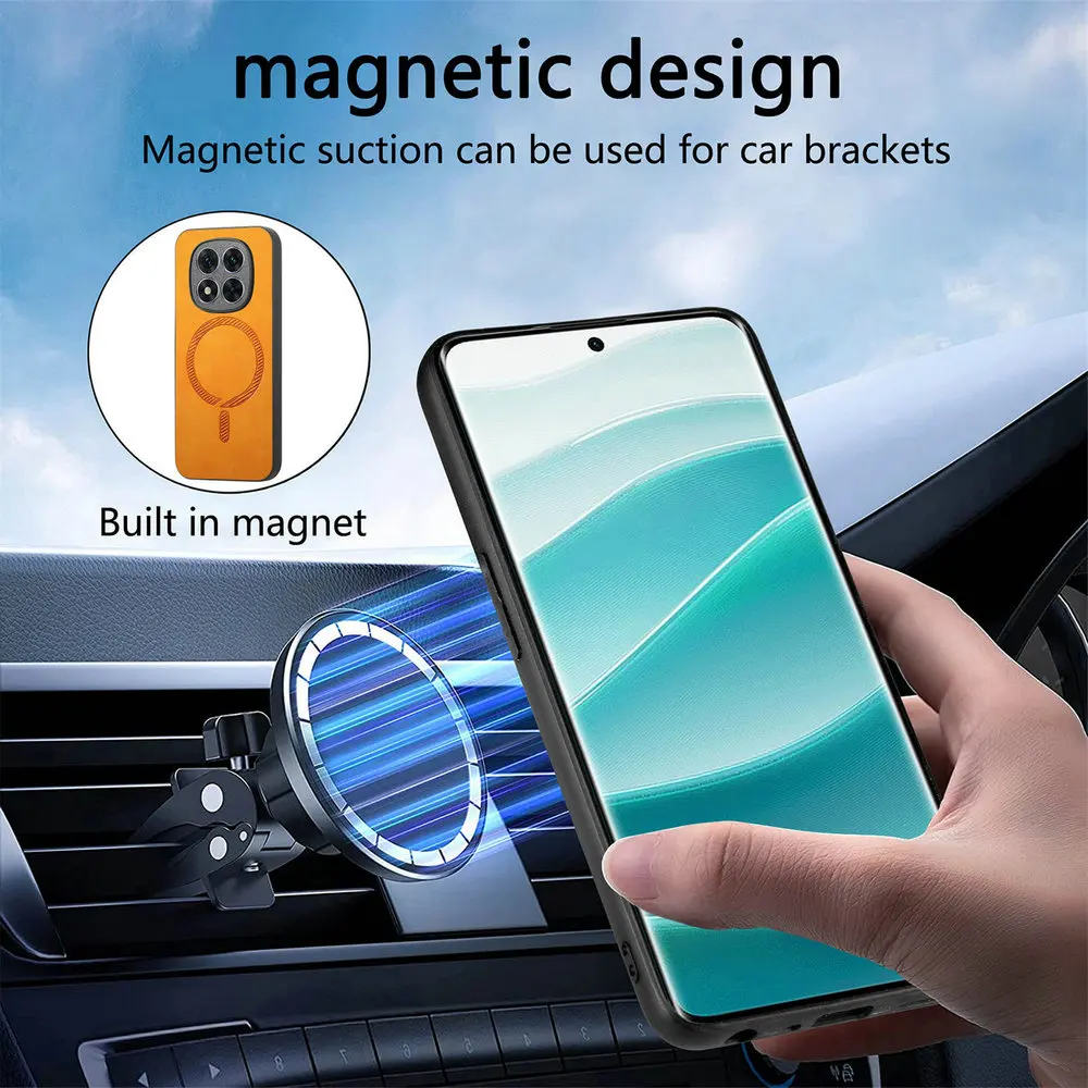 Luxury Case for Xiaomi 17 Ultra 15 14 17 Pro Max 5G  Cover Leather Back Panel Armor Redmi Note 15 14 Pro Plus Case Funda