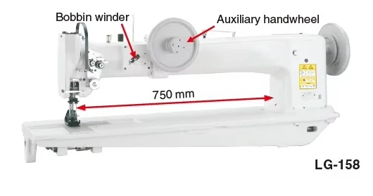 2026 Hot Selling LG-158-1 Single  LG-158 Double Long-arm Unison-feed Lockstitch Machine With Large Hook