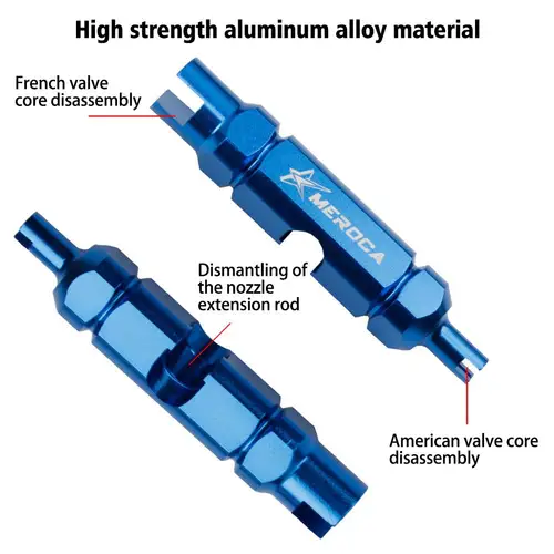 Imagen 2 del producto Herramienta de reparación de bicicletas, herramienta de extracción de núcleo de válvula de estilo americano, llave de varilla de extensión de tubo de neumático de estilo francés, 1 unidad