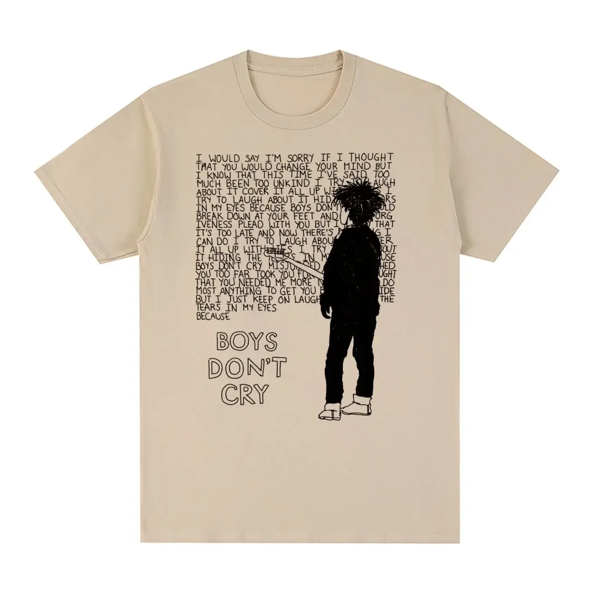 Винтажная футболка Thhee Curree Robert Smith Boys Don't Cry, хлопковая мужская футболка, новая футболка, женские топы
