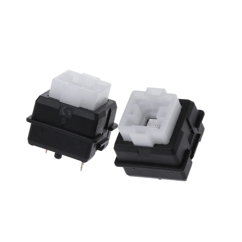 2 Pieces Romer-G Tactile Switches 2pcs Black Switches for G910 G810 G413 K840 Keyboard（45g Black 2PCS）