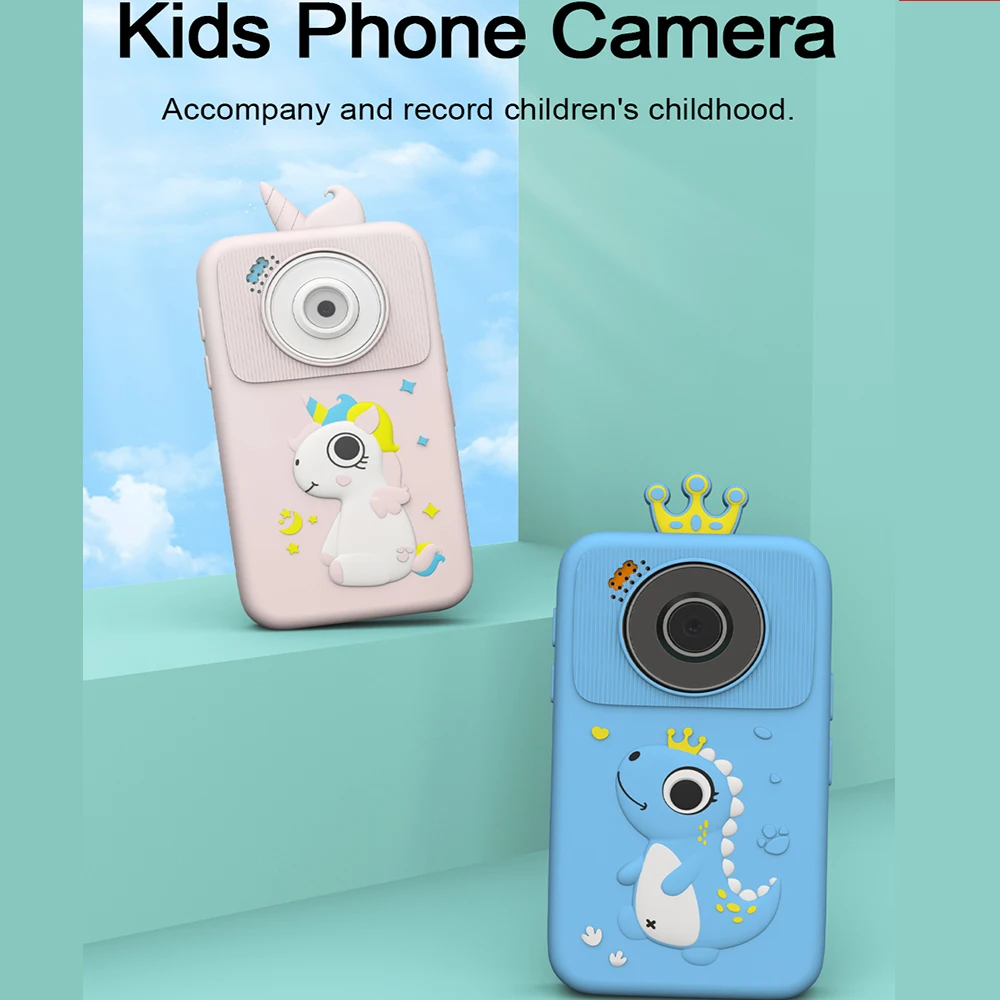 

Kids Smart Phone Video Music Player 2.8'' IPS Mini Toy Phone Camera Games Learning Recording Educational Toys Children Gifts