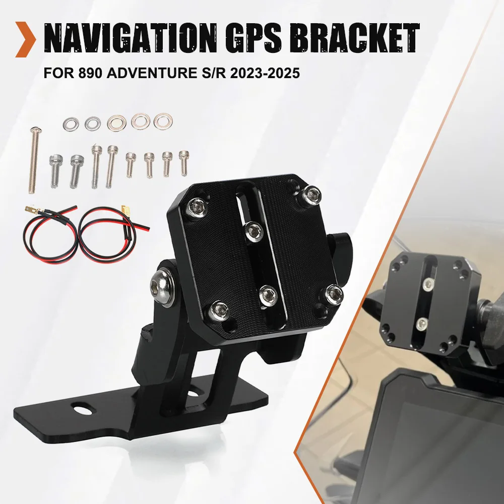 

For 890 Adventure S/R Rally Motorcycle Accessories GPS Phone Holder Stand Navigation Extension Bracket 890Adventure 2023-2025