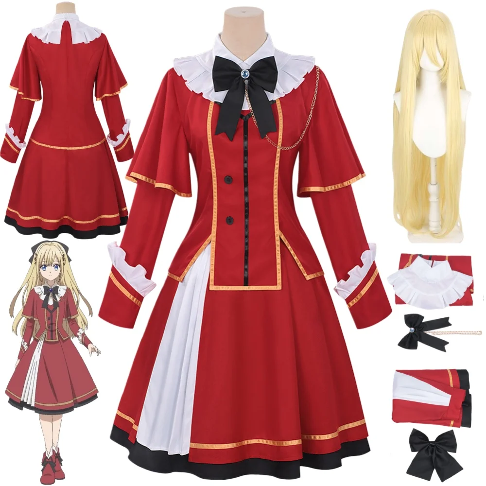 Anime Kunon The Sorcerer Can See Melica Cosplay Costume Wig Melica Shugulia‌ Wo…