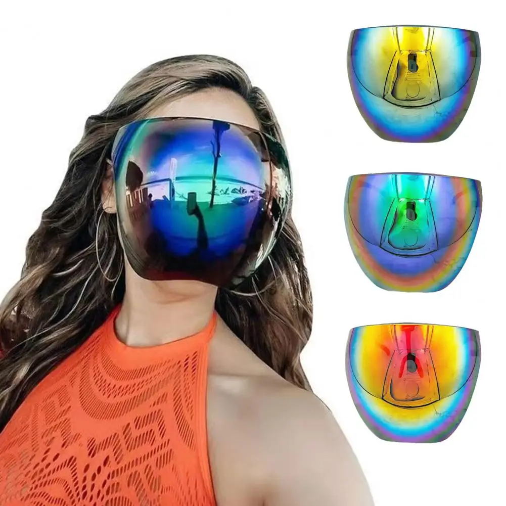 16.5 سنتيمتر كامل الوجه النظارات الشمسية للرجال النساء مرآة درع نظارات كامل الوجه قناع نظارات واقية لركوب الدراجات الجري الرياضة