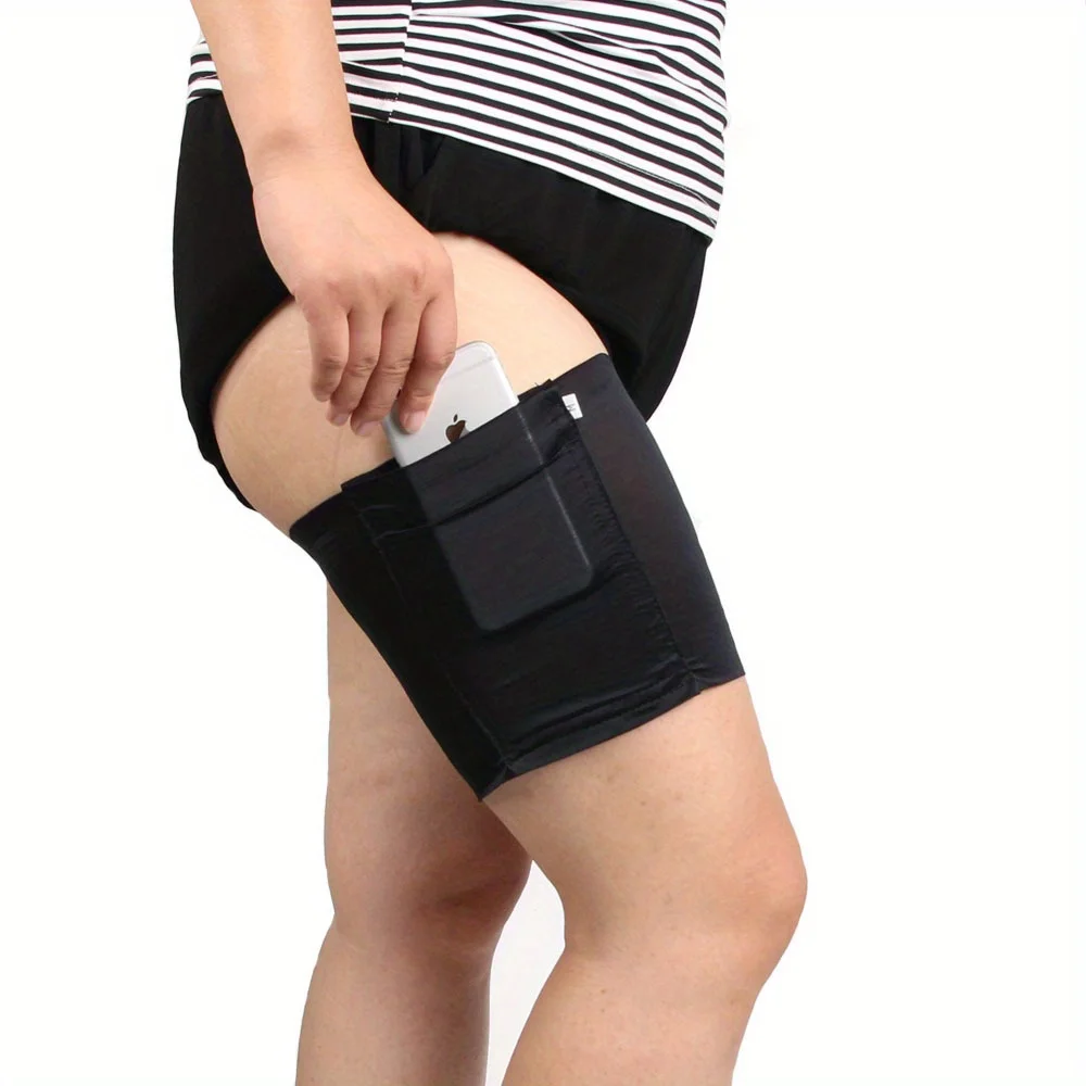 New US and European Style Phone Sock, Anti-Slip Thigh Mobile Phone Pouch, Women's Card Holder