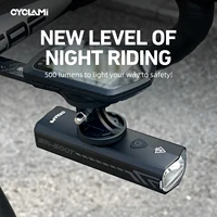 CYCLAMI luz delantera de la bicicleta 500LM luz de la bicicleta 2000mAh faros impermeables linterna tipo C carga MTB lámpara de Ciclismo de Carretera