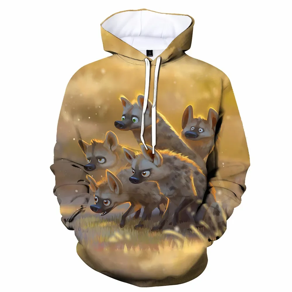 

Fashion Funny Hyena 3d Print Men's Laxity Hoodie Casual Popular Streetwear Polyester Trend Men Clothing Oversized Pullover