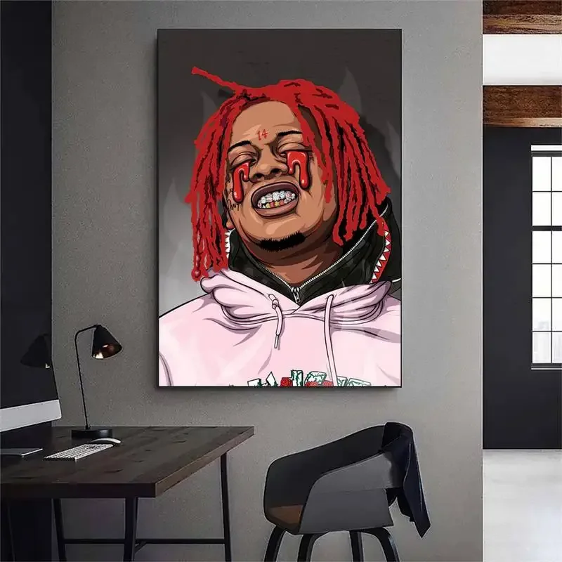 trippie Rapper Singer redd POSTER Poster Prints Wall Pictures Living Room Home Decoration Small