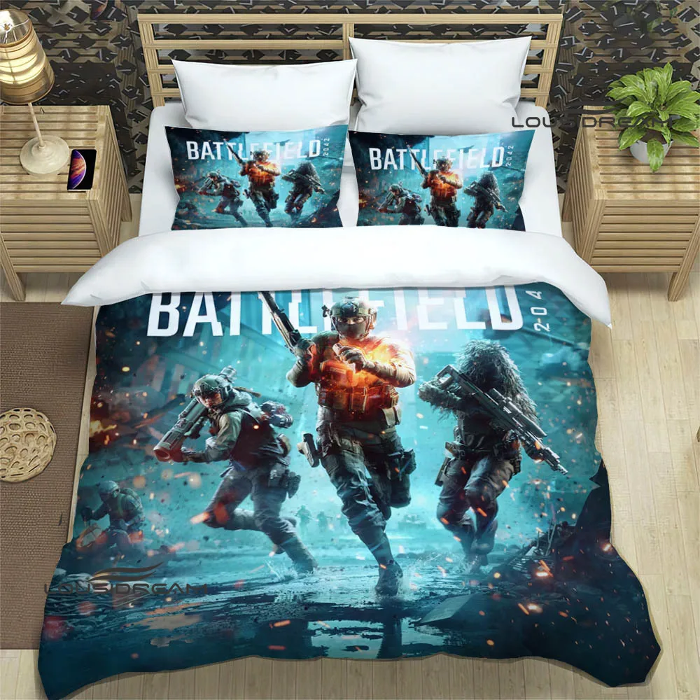 3D game Battlefield Print Bedding Sets exquisite bed supplies set duvet cover bed comforter set bedding set luxury birthday gift