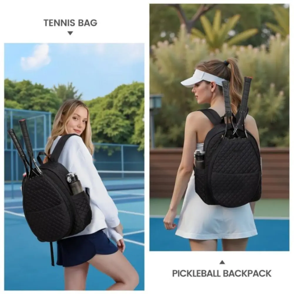

Large Capacity Tennis Crossbody Backpack Zipper Closure Waterproof Lightweight Sling Bag Professional Organizer