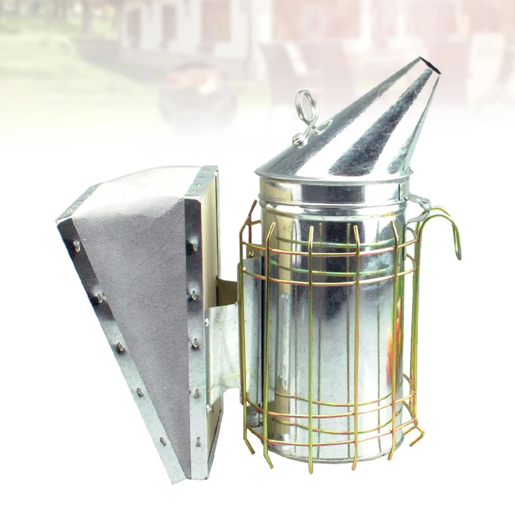 

1Pcs Galvanized Bee Smoker Multi Function Hive Tool for Beekeeping Smoke Eruption Colony Management Equipment Bee Hive Smoker