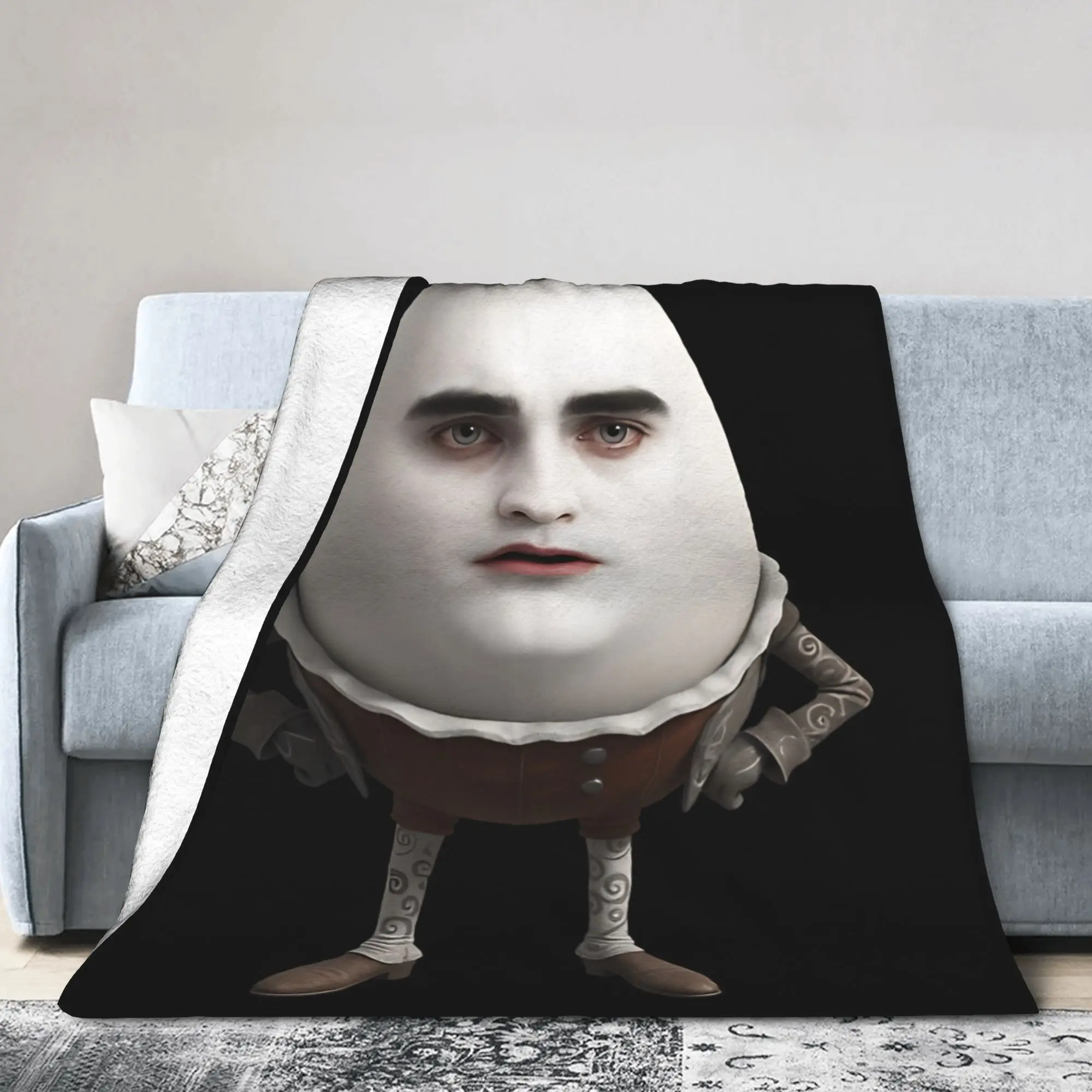Funny Eggward Twilight Edward Cullen Meme Flannel Blankets  Funny Throw Blanket for  Sofa Bedding Lounge 125*100cm Rug Piece
