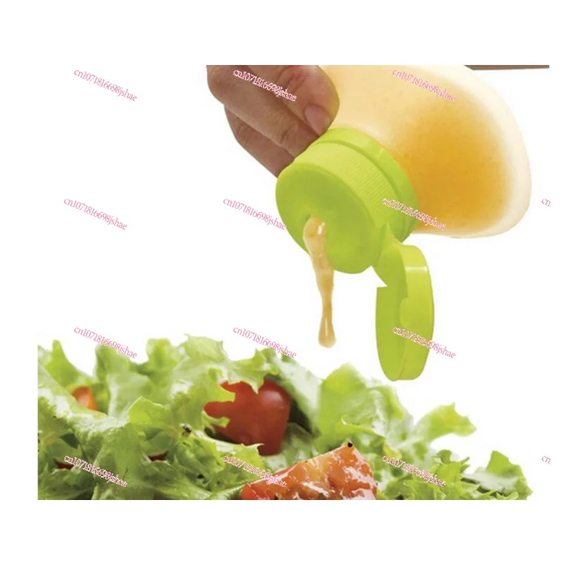 Silicone Saucer Squeezer Salad Pot Simple Salad Bottle Portable with Squeeze Sauce Jam Squeeze Bottle