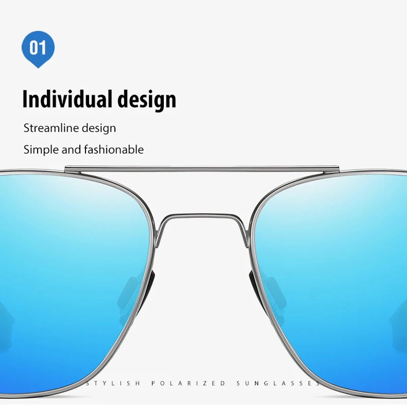 KIZN 2025 نظارات شمسية مستقطبة جديدة لقصر النظر للنساء والرجال وصفة طبية مصنوعة من خليط معدني UV400 نظارات بصرية مربعة مخصصة-0.5 إلى -6.0