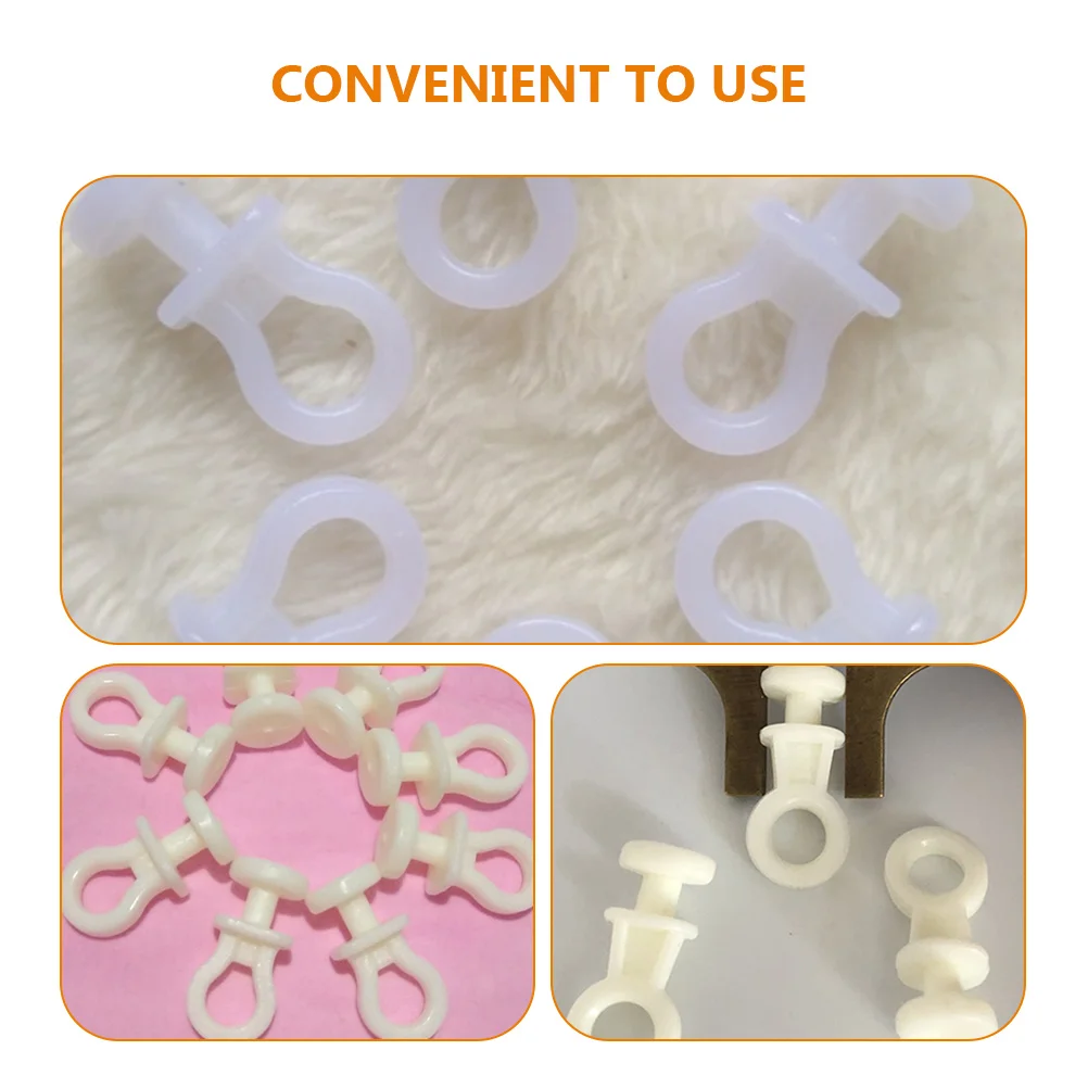 

100pcs Curtain Track Rollers Plastic Mute Wheels Beige Gliders for Windows Bedrooms Office Sliding Doors Closet Tracks Reusable
