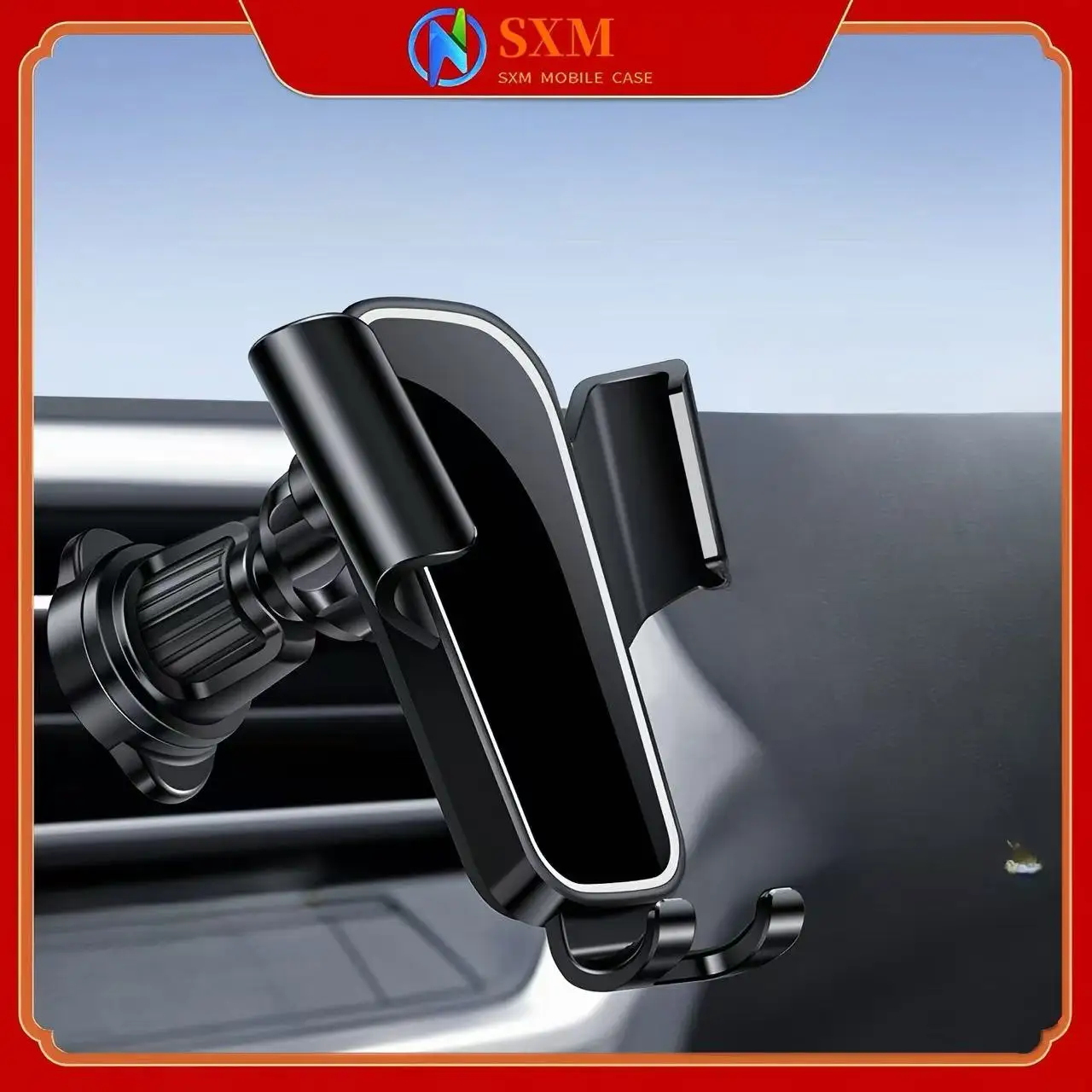 

The new car mobile phone holder has a barb fixed bracket for the air conditioning outlet in the car