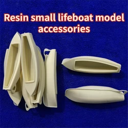 BOAT MODEL ACCESSORIES MINI LIFEBOAT RESIN HULL 90MM SIMULATION SAILING SHIP MODEL ACCESSORIES