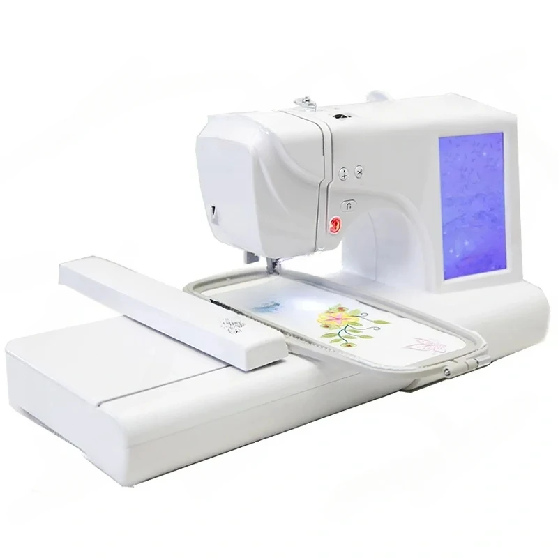 

Household Commercial Embroidery Automatic Computerized LOGO Letters Electric Sewing Machine With Pedal Foot