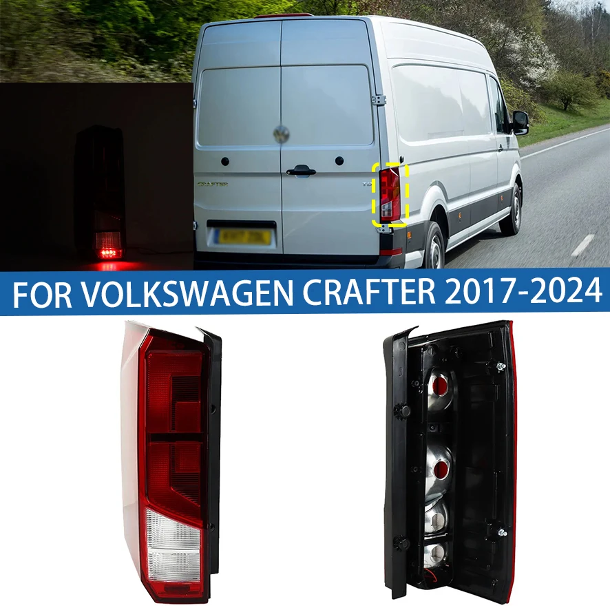 

Для VW Volkswagen CRAFTER 2017-2024 автомобильный задний фонарь заднего бампера стоп-сигнал указатель поворота предупреждение