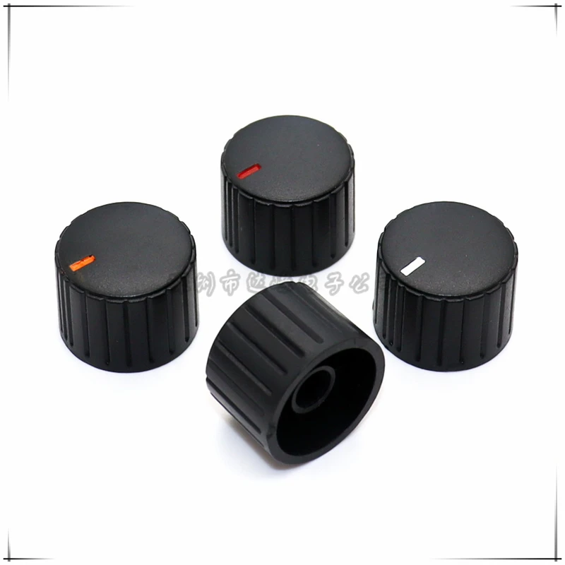 10PCS Plastic stripe Knob Cap diameter 20MM height 15MM Potentiometer Encoder Knob cap  Flower Shaped Inner Hole 6mm