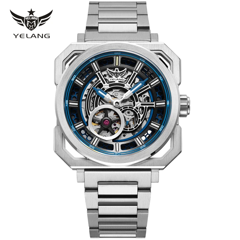 

Yelang V1216 Мужские часы Бренд 42 мм Полый циферблат Miyota 8N40 Автоматический механизм 100 м Водонепроницаемые часы для дайвинга Светящиеся Reloj